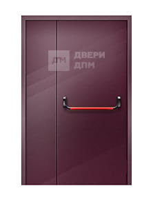 Полуторная глухая противопожарная дверь ДПМ-02 EI-30 со скрытыми петлями