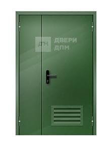 Глухая ДПМ-02 EI-30 полуторная противопожарная дверь с вент решеткой
